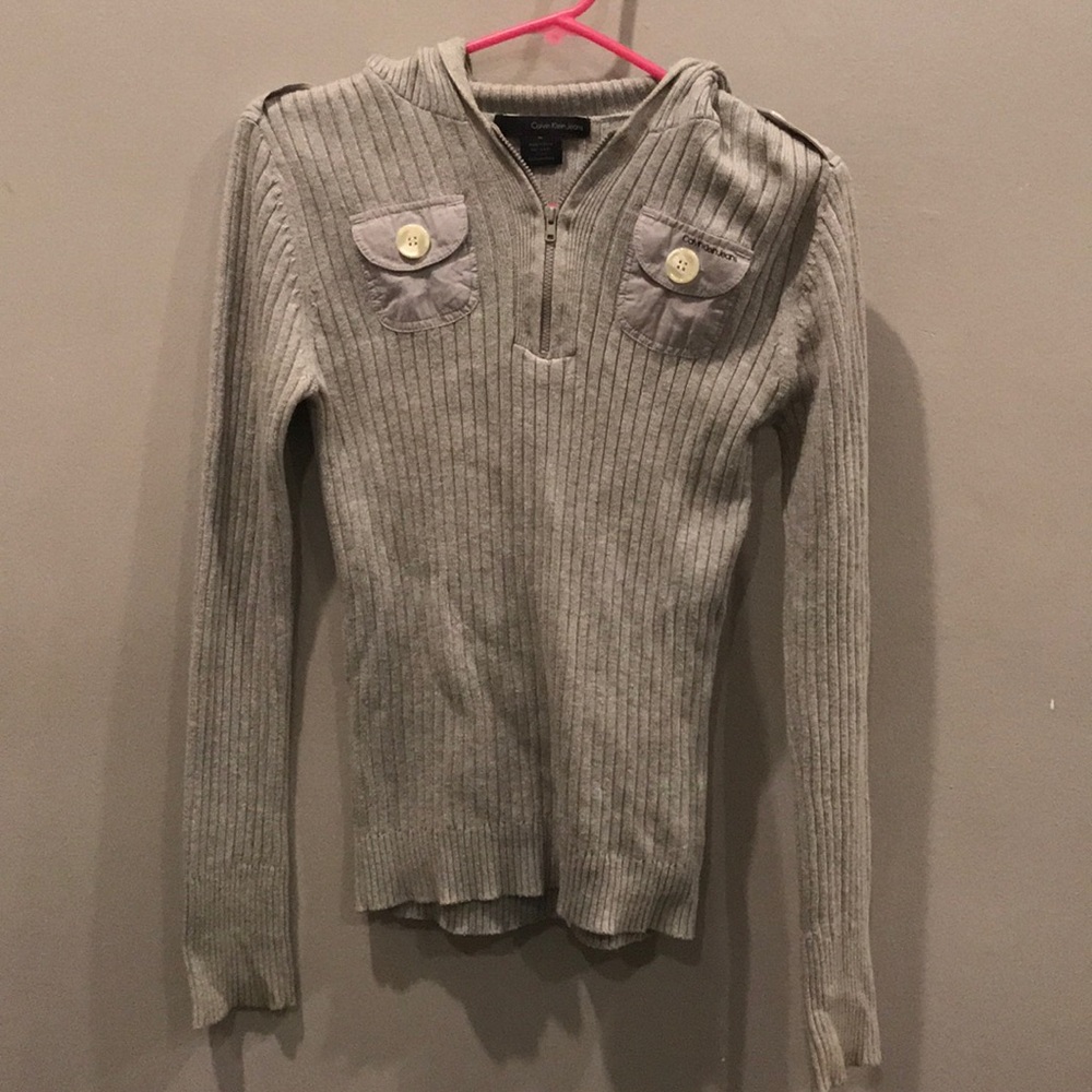 Calvin Klein sweater with hood